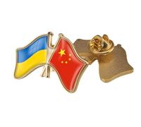 Broche En Cristal Représentant La Croix Patriotique De La Chine Et De L'Ukraine, Accessoire De Cravate Géométrique, Motif Papillon B