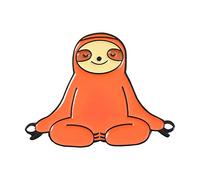 Broche en émail avec motif paresseux mignon et amusant en forme de chat koala pour sac à dos, cadeau pour fille, taille unique, Métal