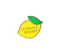 Broche en émail citron pour sac à dos, chapeau, sac à dos, sac, badge - Légèrement amer, jaune, 3,2 x 2,6 cm, 3,2 x 2,6 cm, autres pierres précieuses, 3.2x2.6cm, Autres pierres précieuses