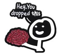 Broche en émail : dictons drôles, messages sarcastiques