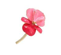 Broche en émail d'inspiration vintage pour femmes Bijou floral élégant avec base en alliage robuste Broche fleur en alliage, taille unique, Comme décrit