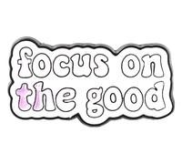 Broche en émail heureux : aimez-vous vous-même, vous êtes la valeur Broche Insigne, Klein, Métal non précieux