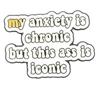 Broche en émail heureux : aimez-vous vous-même, vous êtes la valeur Broche Insigne, Klein, Métal non précieux