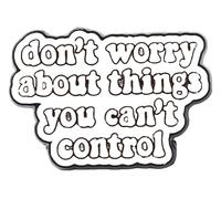 Broche en émail heureux : aimez-vous vous-même, vous êtes la valeur Broche Insigne, Klein, Métal non précieux