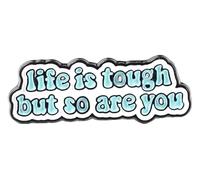 Broche en émail heureux : aimez-vous vous-même, vous êtes la valeur Broche Insigne, Klein, Métal non précieux