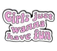 Broche en émail heureux : aimez-vous vous-même, vous êtes la valeur Broche Insigne, Klein, Métal non précieux