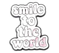 Broche en émail heureux : aimez-vous vous-même, vous êtes la valeur Broche Insigne, Klein, Métal non précieux