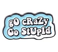 Broche en émail heureux : aimez-vous vous-même, vous êtes la valeur Broche Insigne, Klein, Métal non précieux