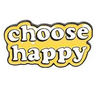 Broche en émail heureux : aimez-vous vous-même, vous êtes la valeur Broche Insigne, Klein, Métal non précieux