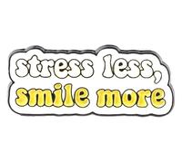 Broche en émail heureux : aimez-vous vous-même, vous êtes la valeur Broche Insigne, Klein, Métal non précieux