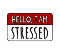 Broche en émail mignonne mais psycho : « Keine mehr Drama - Ist es Freiday ? Noch Stu? » Broches pour col