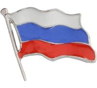 Broche en émail motif drapeau russe pour écharpes, vêtements, sacs, bijoux, festival, cadeau d'anniversaire - Argentutile