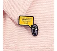 Broche en émail pour Assistant de bureau Microsoft Clippy, il ressemble à vous d'avoir une crise existentielle, Badge à revers, bijoux cadeau