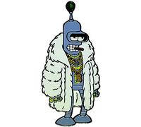 Broche en émail rigide inspirée de Futurama, Acier inoxydable, Non connu