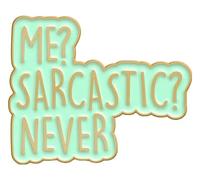 Broche en émail sarcastique pour bébé des années 80 avec inscription « Ist es Freitag Noch », Klein, Métal non précieux