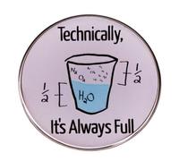Broche en émail « Technically It's Always » avec inscription « Believe in Science » en émail pour chemisie, sac, décoration, épinglette scientifique en alliage, bijou cadeau, Métal
