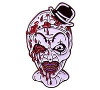 Broche en émail Terrifier Art le clown avec film d'horreur sanglante, Métal, Sans pierre précieuse