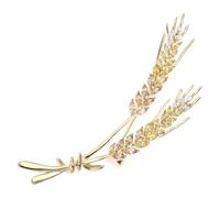 Broche en Épi de Blé Décorative, Élégante, pour Pantalon | Or, Surface Lisse, Alliage de Cuivre, Accessoire Diy, Ne Se Déforme Pas Facilement, 1 Pièce