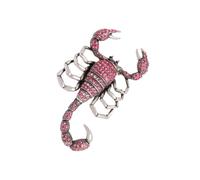 Broche en forme d ' animal pour, broche en alliage avec détails en scintillants, bijoux tendance pour pulls et sacs en alliage avec, badge d ' accent pour, accessoire de