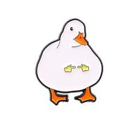 Broche en forme d'animal en forme de canard faite à la main en alliage pour femme - Accessoire élégant pour les fêtes et les rendez-vous quotidiens