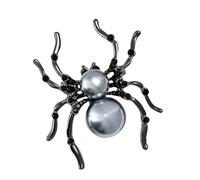 Broche en forme d'animal sur le thème d'Halloween avec perles et strass, idéale pour un événement unisexe, taille unique, Comme décrit