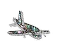Broche en forme d'avion avec coque 3D et construction en métal robuste pour un usage quotidien Broche d'avion en alliage, One Size, Comme décrit