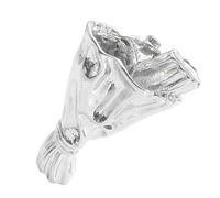 Broche en forme de bouquet avec fleurs amovibles - Accessoire de décoration tendance - Broche moderne en alliage avec fleurs interchangeables