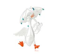 Broche en forme de canards en alliage pour robe, jean, veste, cadeau unique, broche élégante, taille unique, Comme décrit