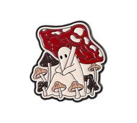 Broche en forme de champignon de dessin animé légère et portable - Composition en alliage pour ajouter rapidement du charme à l'insigne de revers de vêtement, taille unique, Comme décrit