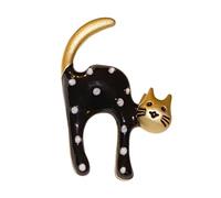 Broche en forme de chat délicate en alliage avec point accrocheur, un beau cadeau pour toutes les occasions, Einheitsgröße, comme décrit