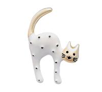 Broche en forme de chat délicate en alliage avec point accrocheur, un beau cadeau pour toutes les occasions, Einheitsgröße, comme décrit