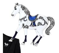 Broche En Forme De Cheval - Badge De Cheval En Métal Unisexe | Broche pour Cape,pour Femmes Hommes Revers Vêtements Pull Châle Écharpe Manteau Chemise Mariage Fête