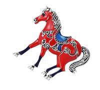 Broche En Forme De Cheval | Badge En Métal Pour La Mode | Épingles Décoratives Pour Vêtements - Pour Les Femmes Et Les Hommes Sur Revers Robe Vêtements Pull Châle Écharpe Manteau Chemise Mariage