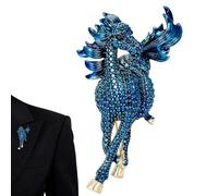 Broche en forme de cheval, bijou de collection pour femme - Broche cheval en strass, pour pulls, chapeaux, écharpes, sacs, mariage, vacances, fête, cosplay, rendez-vous galant, Refer to description