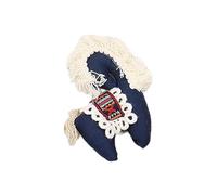 Broche en forme de cheval en peluche brodée robuste pour une utilisation durable par rapport aux versions imprimées, idéale pour les fêtes et les cadeaux, taille unique, Comme décrit