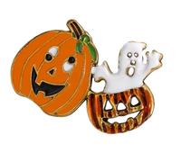 Broche en forme de citrouille en alliage festif pour vêtements d'Halloween, breloques de sac et accessoires de célébration