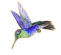 Broche en forme de colibri pour vêtements, sacs, chapeaux, accessoires élégants en métal émaillé, multifonctionnelle, bijoux, sac, badge, One Size, Comme décrit