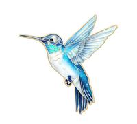Broche en forme de colibri pour vêtements, sacs, chapeaux, accessoires élégants en métal émaillé, multifonctionnelle, bijoux, sac, badge, One Size, Comme décrit
