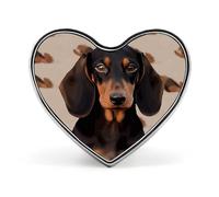 Broche en forme de cœur, imprimé chiots bouledogues français, bijoux pour vêtements de fête de mariage, badge pour sacs à dos, broche de Saint-Valentin