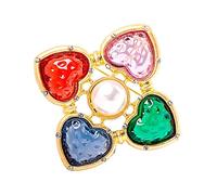 Broche en forme de cœur pour corsage - Décoration pour femme - Style baroque