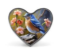 Broche en forme de cœur pour femme, pour chapeau, sac, costume, cravate, mariage, anniversaire, batteur, Saint-Valentin, Love form, Aluminium, Alliage d'aluminium