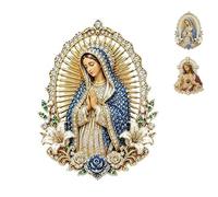 Broche en forme de cœur sacré de Jésus, épinglette catholique, épinglette vierge Marie, cadeau inspirant pour autel, église, baptême, religieux