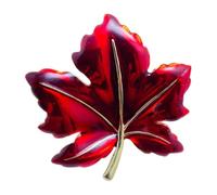 Broche en forme de feuille d'érable émaillée - Élégante broche unisexe - Accessoire de vêtements pour une fête décontractée - Broche en alliage, Moyen, Comme décrit