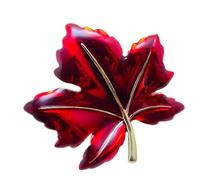 Broche en forme de feuilles émaillées, polyvalentes, indispensables, vintage, pour homme et femme, style décontracté, unisexe, Einheitsgröße, comme décrit