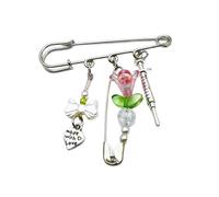 Broche en forme de fleur avec nœud pour pull, châle, pantalon, extension, vêtements, robes, décoration pour femme, broche en forme de fleur, broche pour décoration de vêtements, accessoires de mode