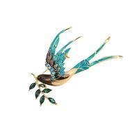 Broche en forme de hibou mystique avec strass - En métal robuste - Style vintage - Idéal pour elle ou lui - Accessoire élégant en forme de chouette, taille unique, Comme décrit