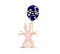 Broche en forme de lapin pour femme - Polyvalente - Pour un rendez-vous quotidien, une fête, un pique-nique