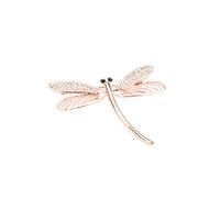 Broche en Forme de Libellule avec Strass Transparent Charm Cristal Insecte Fly
