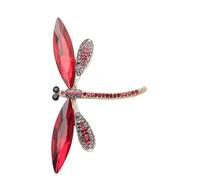 Broche en forme de libellules avec cristaux étincelants en forme d'animal élégant pour femmes et filles Accessoires de mode Broche porte-écharpe tendance, taille unique, Comme décrit