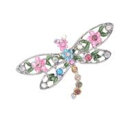 Broche en forme de libellules émaillées au design coloré pour accessoires de mode améliorant les styles individuels avec un savoir-faire détaillé - Broche polyvalente, One Size, Comme décrit